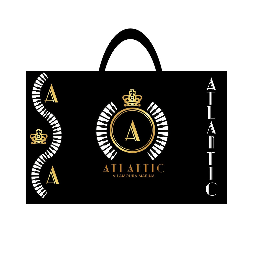 Waterproof Black beach bag with official A Logo