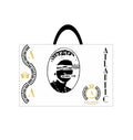 Waterproof White beach bag with Vintage design GSQ