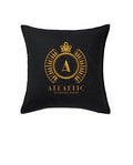 Waterproof Outdoor Black Square cushion with official A logo GOLD