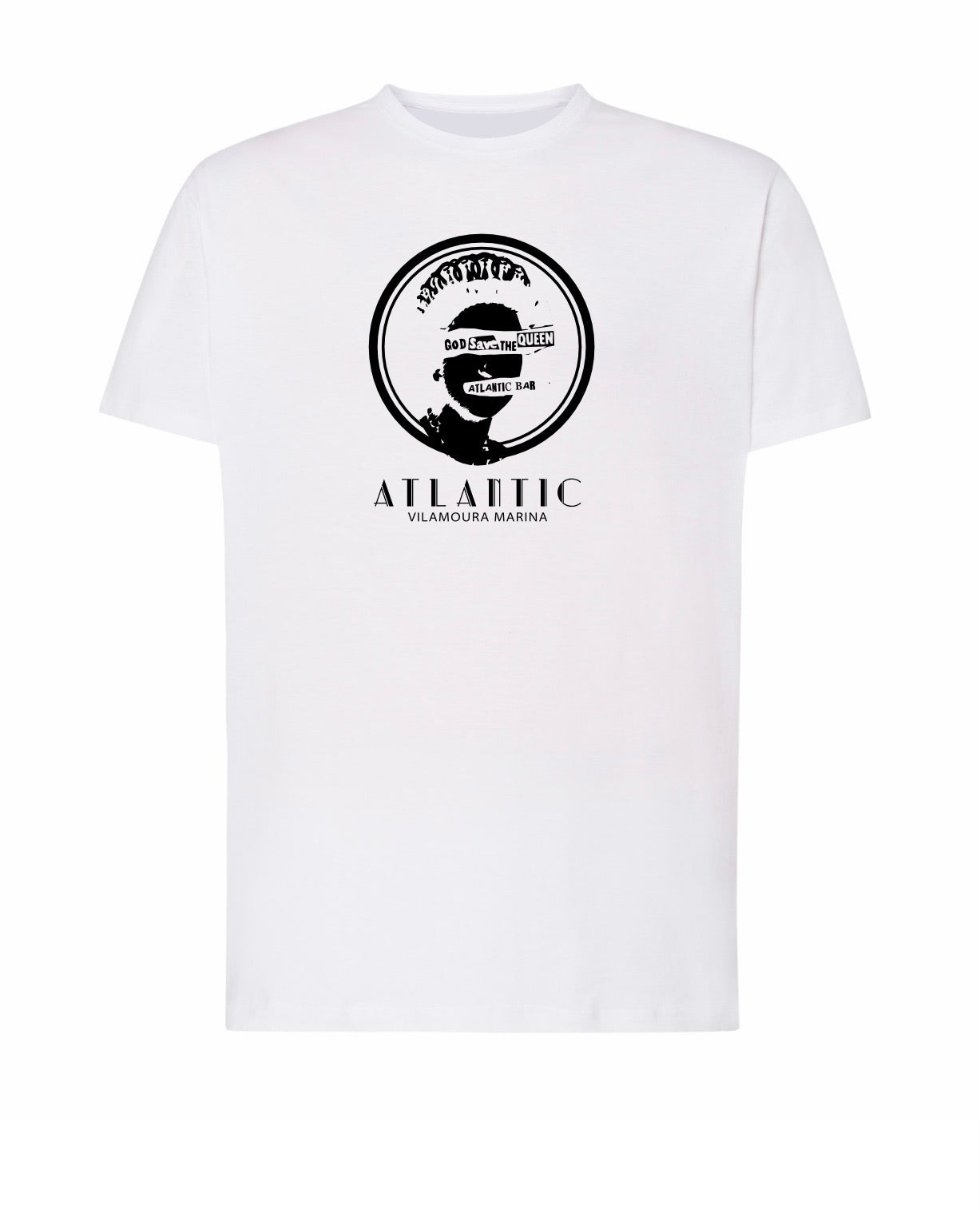 "Vintage designs" GSQ(ROUND) Atlantic Bar WhiteTee