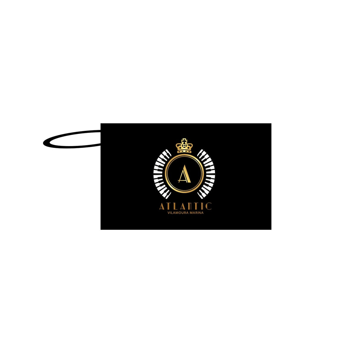 Waterproof Black beach bag with official A Logo