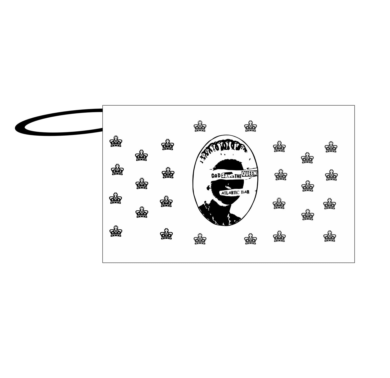 Waterproof White beach bag with Vintage design GSQ